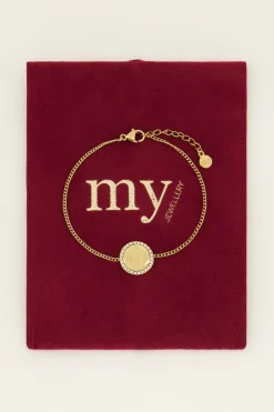 Atelier Armband Met Ronde Strass Bedel