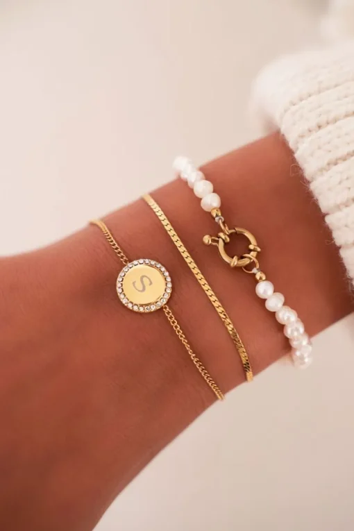Atelier Armband Met Ronde Strass Bedel
