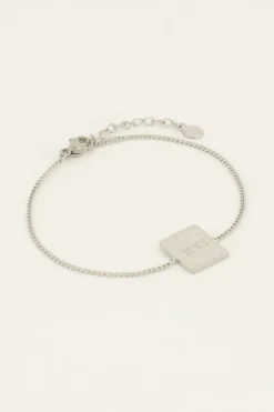 Atelier Armband Met Vierkante Bedel