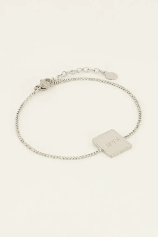 Atelier Armband Met Vierkante Bedel