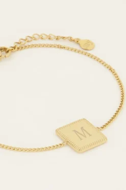 Atelier Armband Met Vierkante Bedel