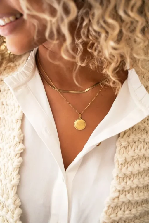 Atelier Korte Ketting Met Ronde Bedel