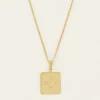 Atelier Lange Ketting Met Vierkante Bedel
