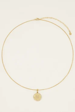 Atelier Lange Ketting Met Ronde Strass Bedel