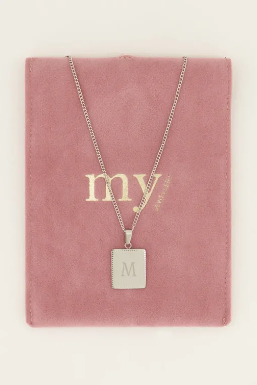 Atelier Lange Ketting Met Vierkante Bedel