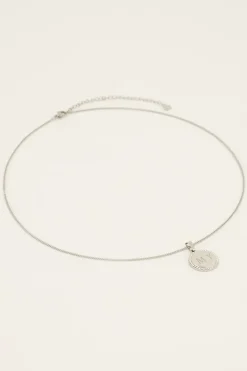Atelier Lange Ketting Met Ronde Strass Bedel