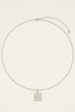Atelier Lange Ketting Met Vierkante Bedel