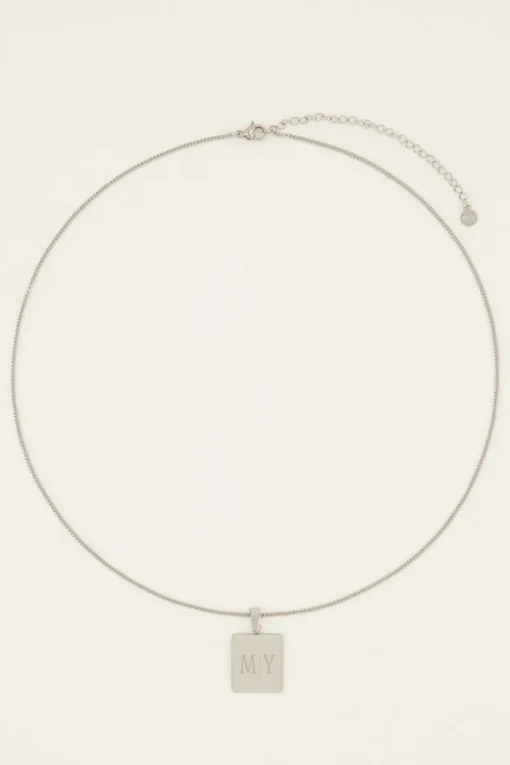 Atelier Lange Ketting Met Vierkante Bedel
