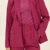 Aubergine Oversized Blazer