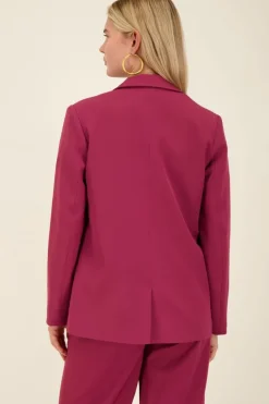 Aubergine Oversized Blazer