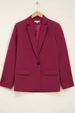 Aubergine Oversized Blazer