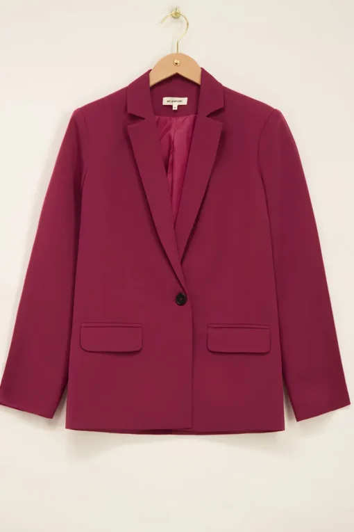 Aubergine Oversized Blazer