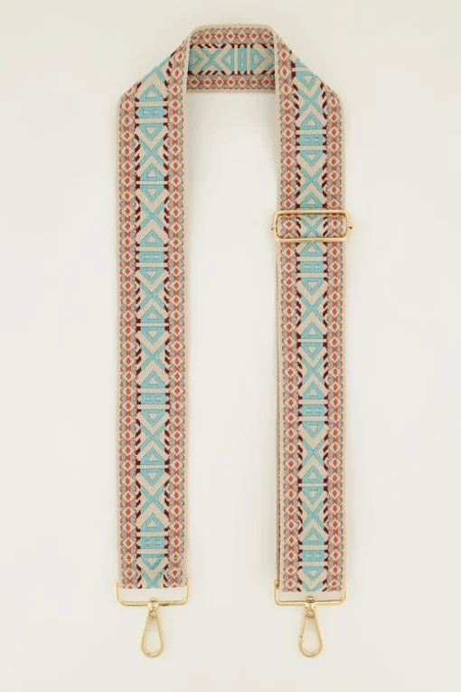 Aztec Bag Strap Blauw