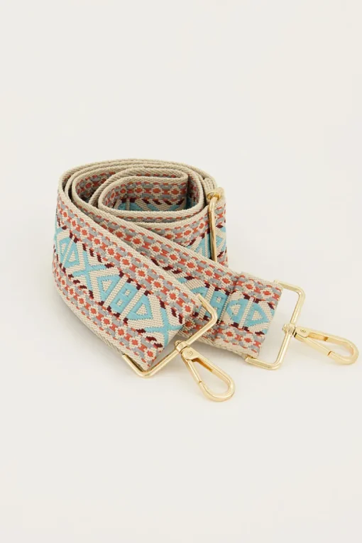 Aztec Bag Strap Blauw