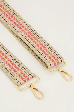 Aztec Bag Strap Lichtroze