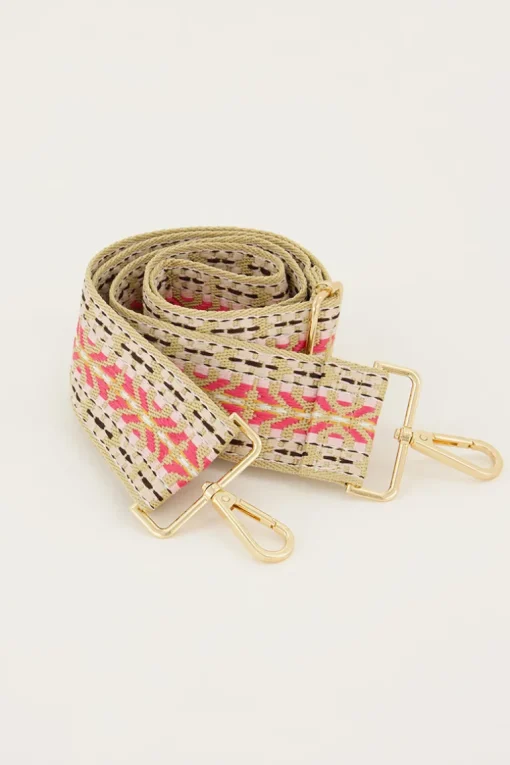 Aztec Bag Strap Lichtroze