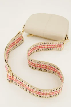 Aztec Bag Strap Lichtroze