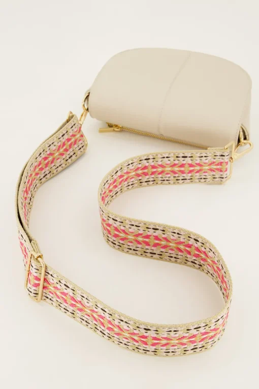 Aztec Bag Strap Lichtroze