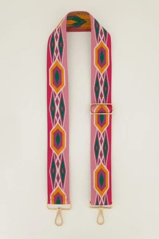 Bag Strap Met Multikleur Patroon