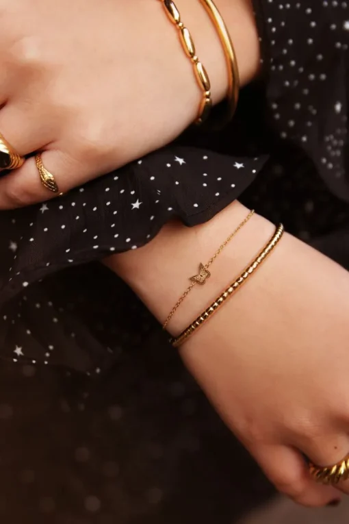 Bangle Geribbeld Small