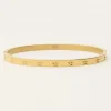 Bangle Met Gegraveerde Sterretjes