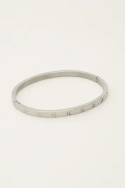 Bangle Met Gegraveerde Sterretjes