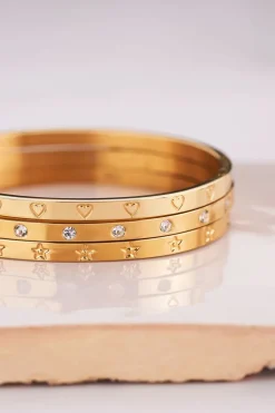Bangle Met Transparante Stenen