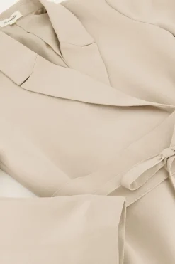 Beige Blazerjurk Met Ceintuur