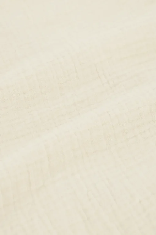 Beige Blouse Met Wijde Mouwen En Strik