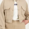 Beige Bomberjas Cargo