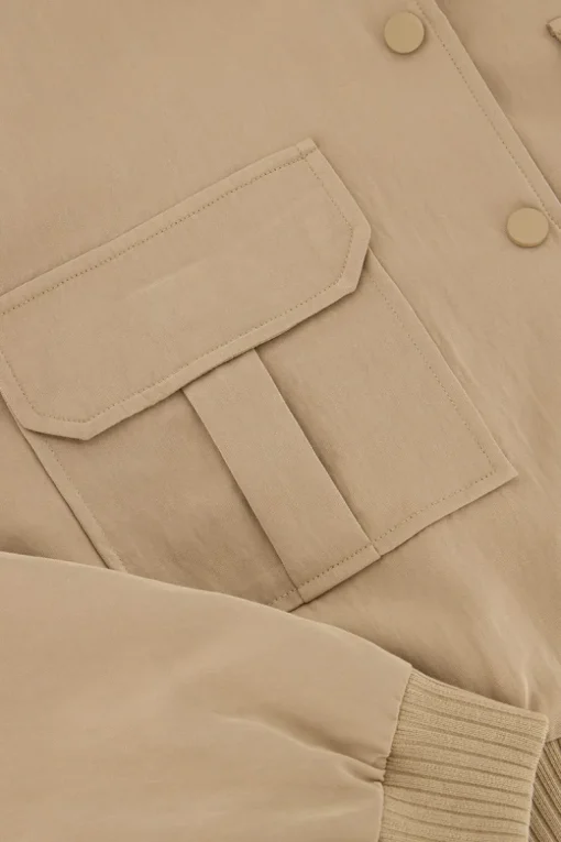 Beige Bomberjas Cargo