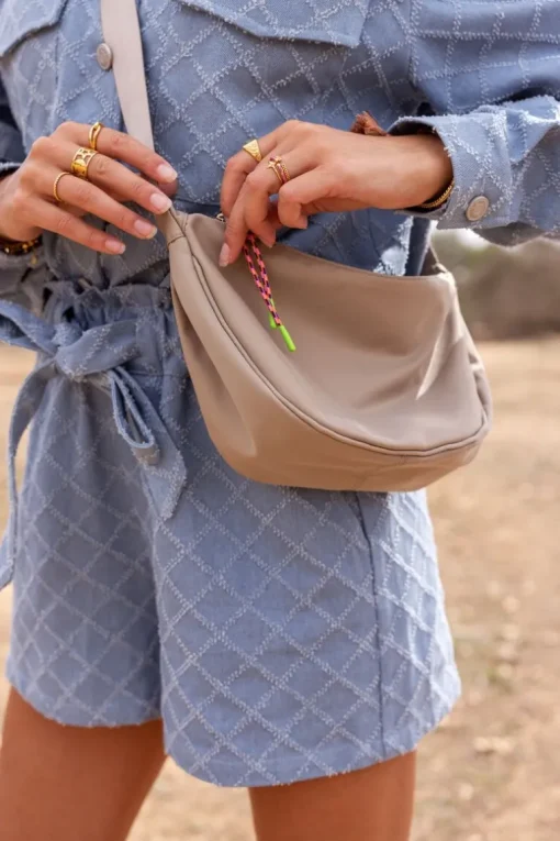 Beige Crossbody Tas