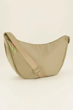 Beige Crossbody Tas Groot