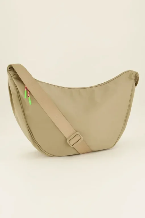 Beige Crossbody Tas Groot