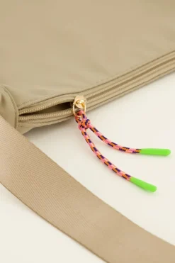 Beige Crossbody Tas Groot