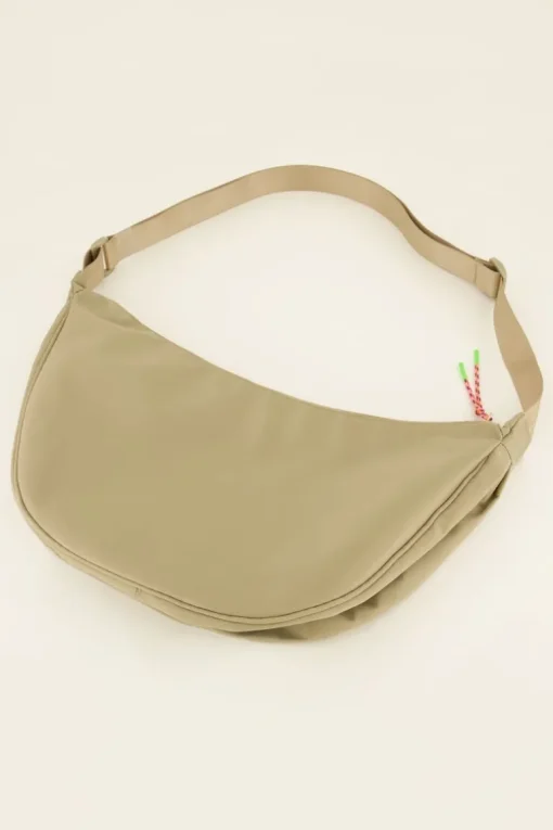 Beige Crossbody Tas Groot