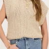 Beige Gebreide Spencer