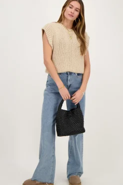 Beige Gebreide Spencer