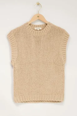 Beige Gebreide Spencer