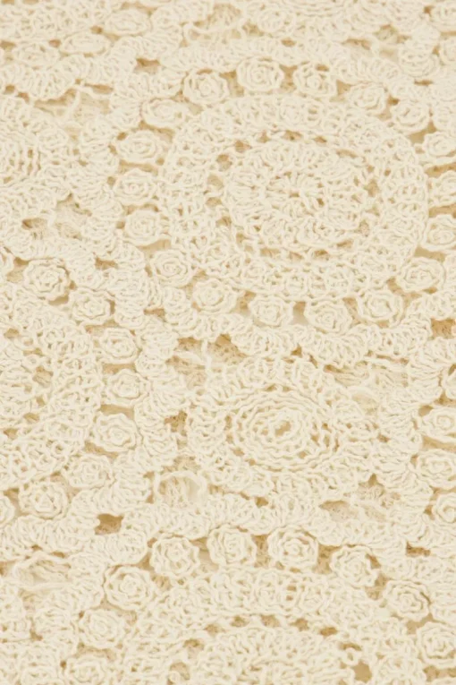 Beige Gehaakte Top