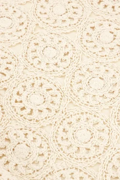 Beige Gilet Crochet