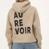 Beige Hoodie ''Au Revoir''