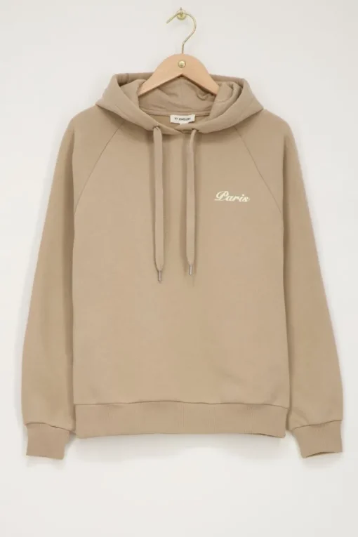 Beige Hoodie Paris City