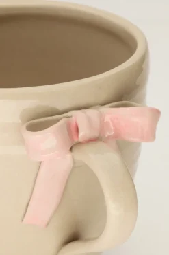 Beige Kopje Met Strik
