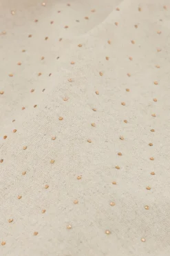 Beige Linnen Corset Top Met Studs