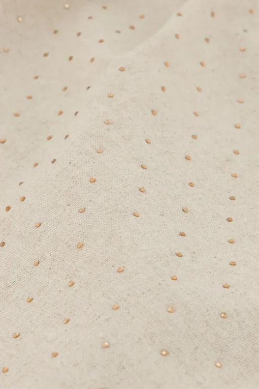Beige Linnen Corset Top Met Studs