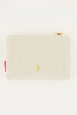 Beige Linnen Look Sieraden Etui Groot
