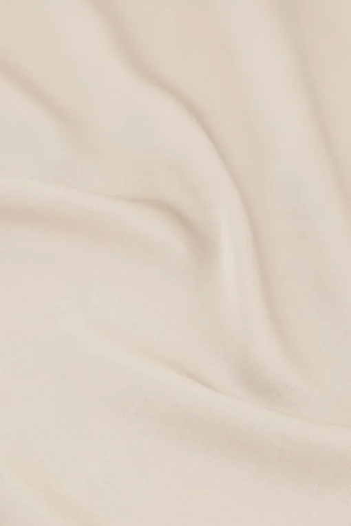 Beige Midi Satijnen Rok