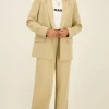 Beige Oversized Blazer