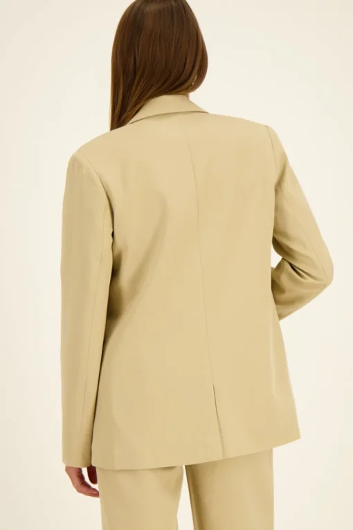 Beige Oversized Blazer